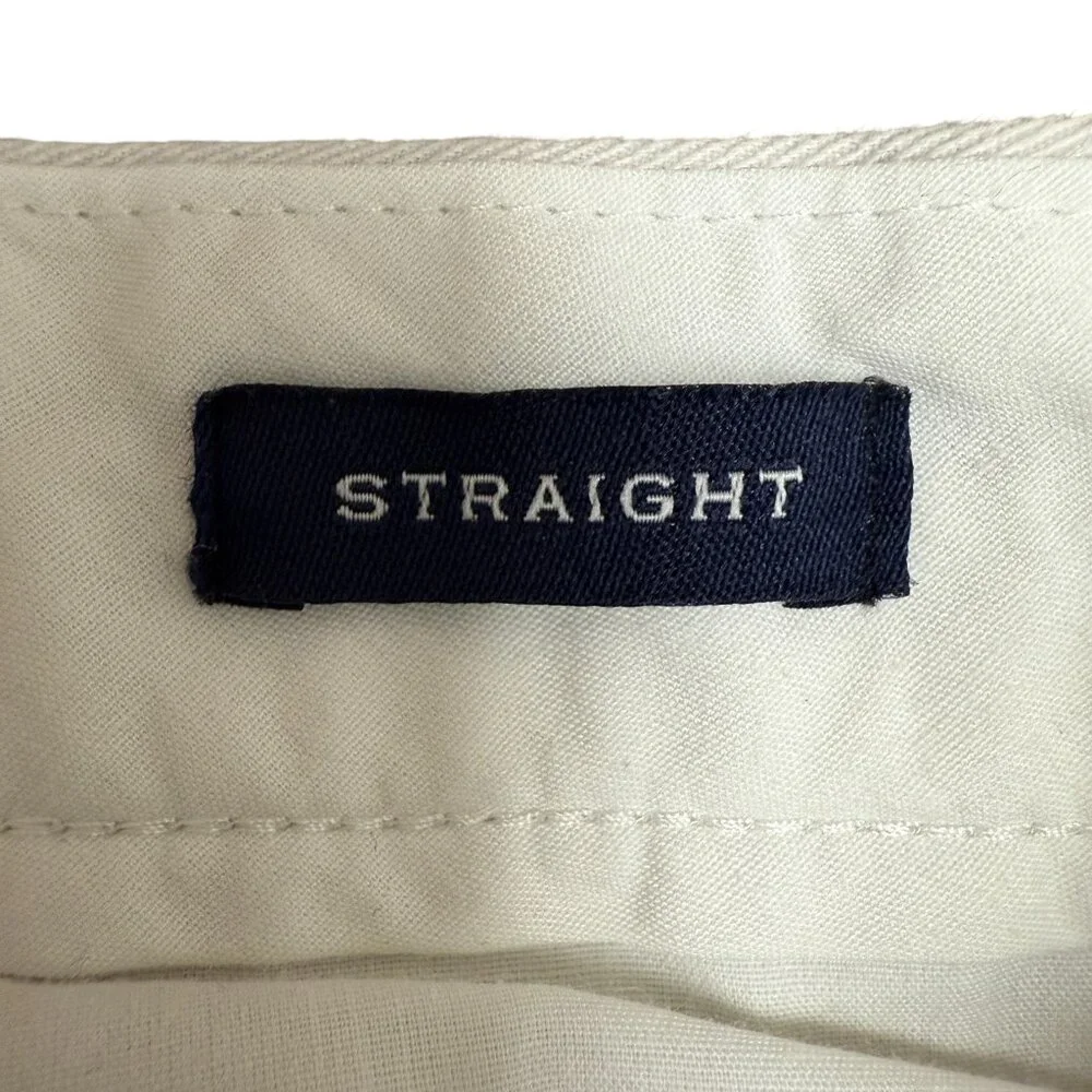 J. CREW Men's Straight-fit Flex Cream-Khaki Chino Pant H3186 | Size 33 X 30‎